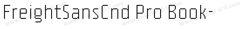 FreightSansCnd Pro Book字体转换